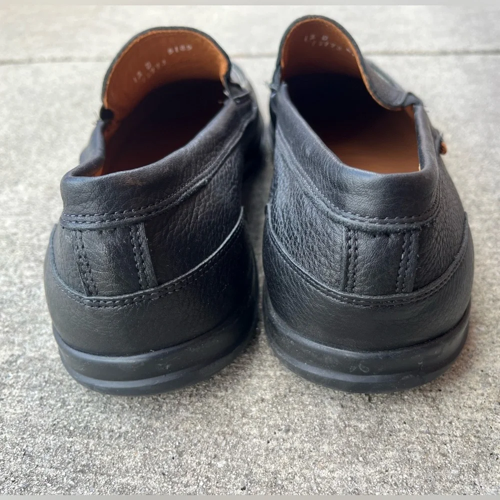 Allen Edmonds Men’s Black Leather Slip-On Loafers